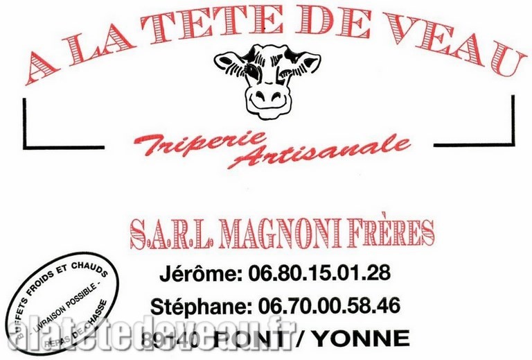 enseigne à la tête de veau
